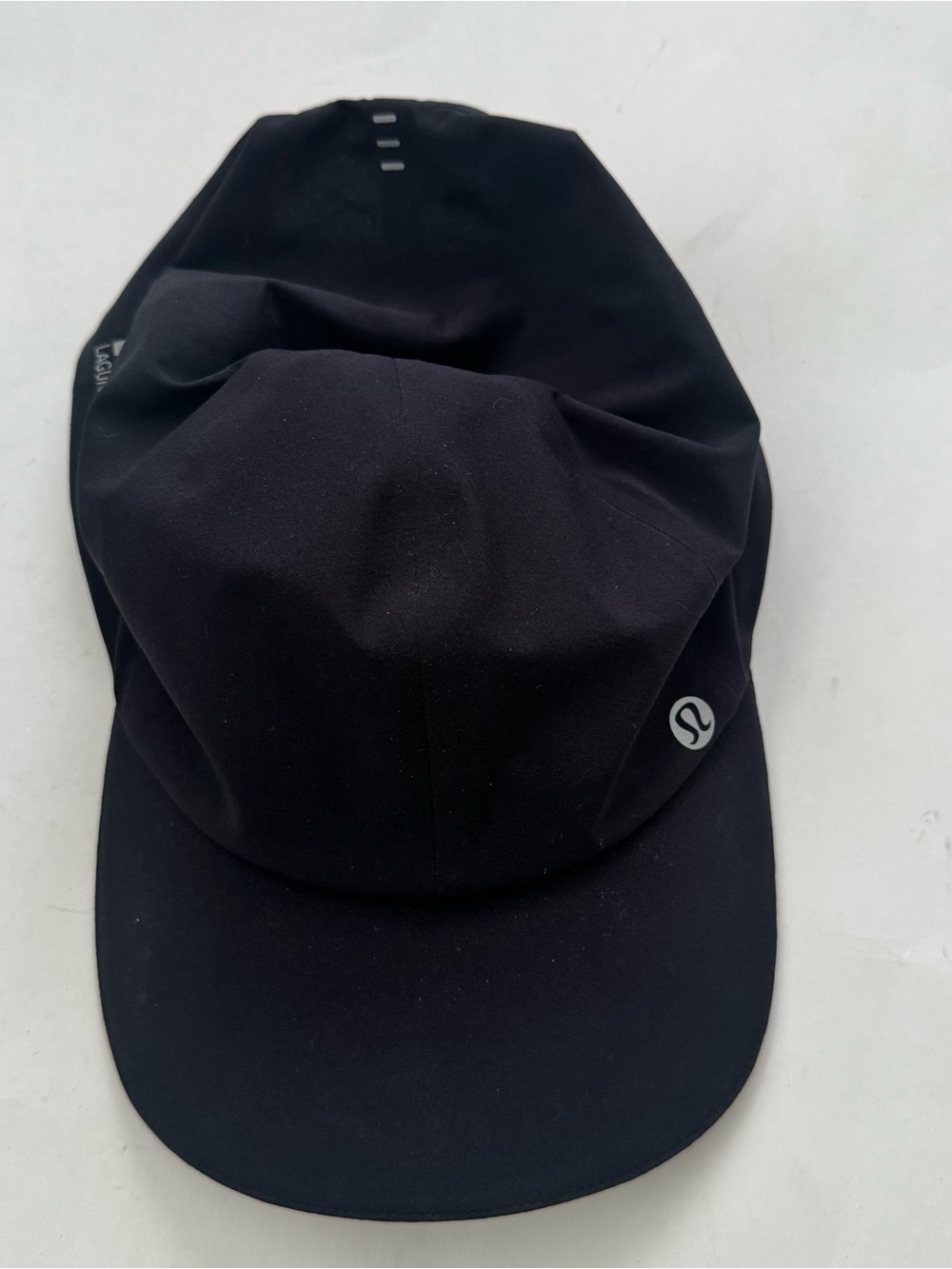 Lululemon Fast Free Running Hat Cap Black O/S Laguna Beach Reflective Adjustable